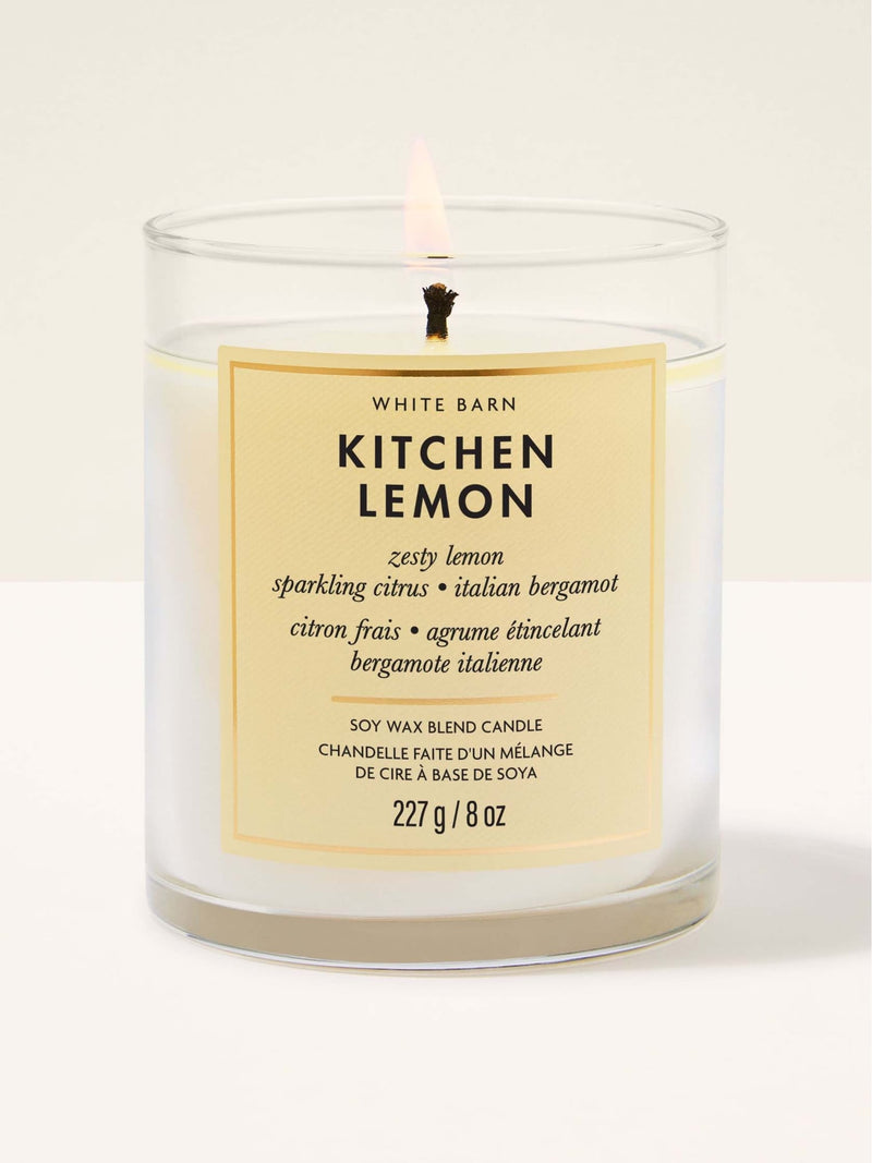 Bath & Body Works Lavender Vanilla Single Wick Candle 227g - British product