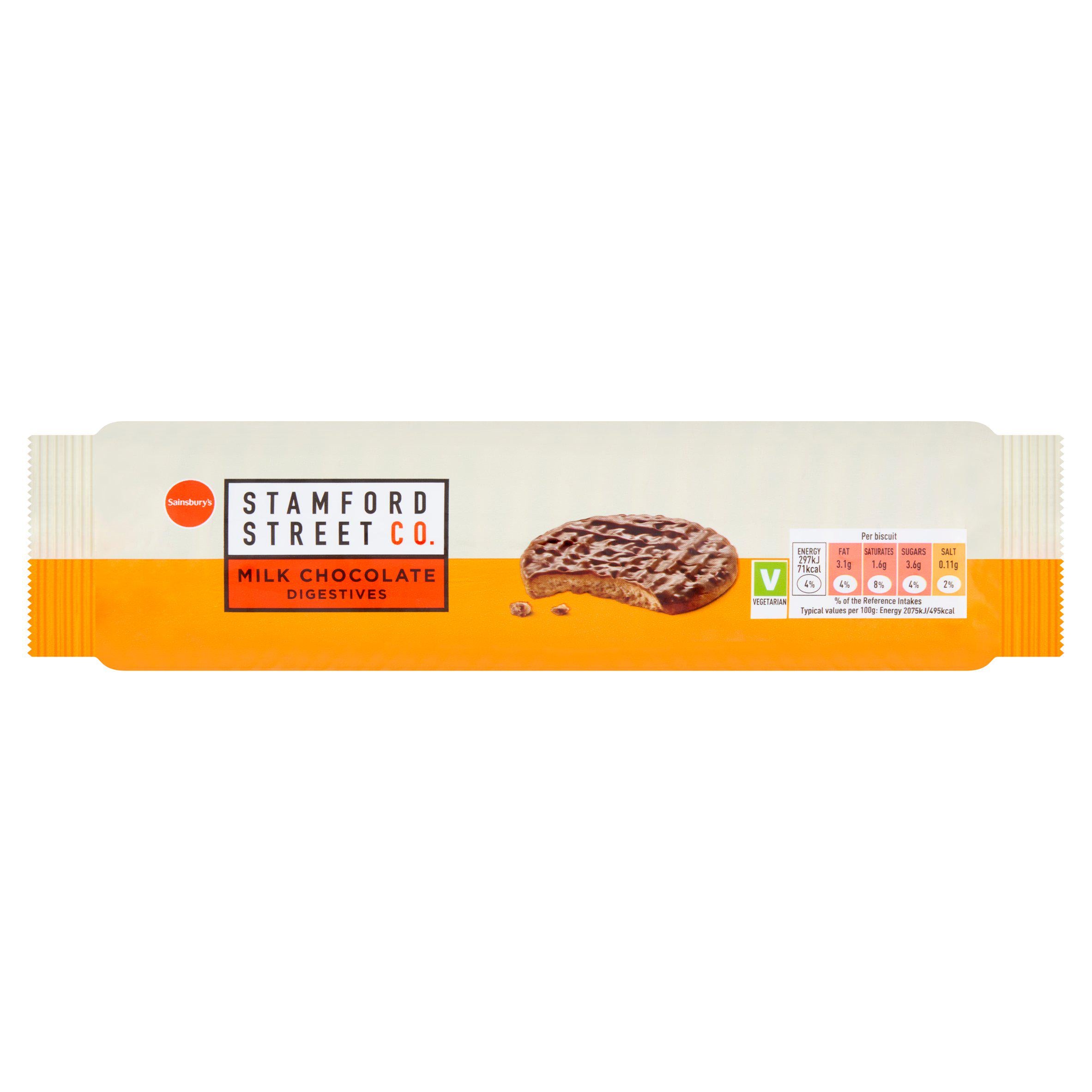 Stamford Street Co. Milk Chocolate Digestives 300g GOODS Sainsburys   