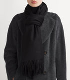 Max Mara cashmere fringed scarf, imported from the UK