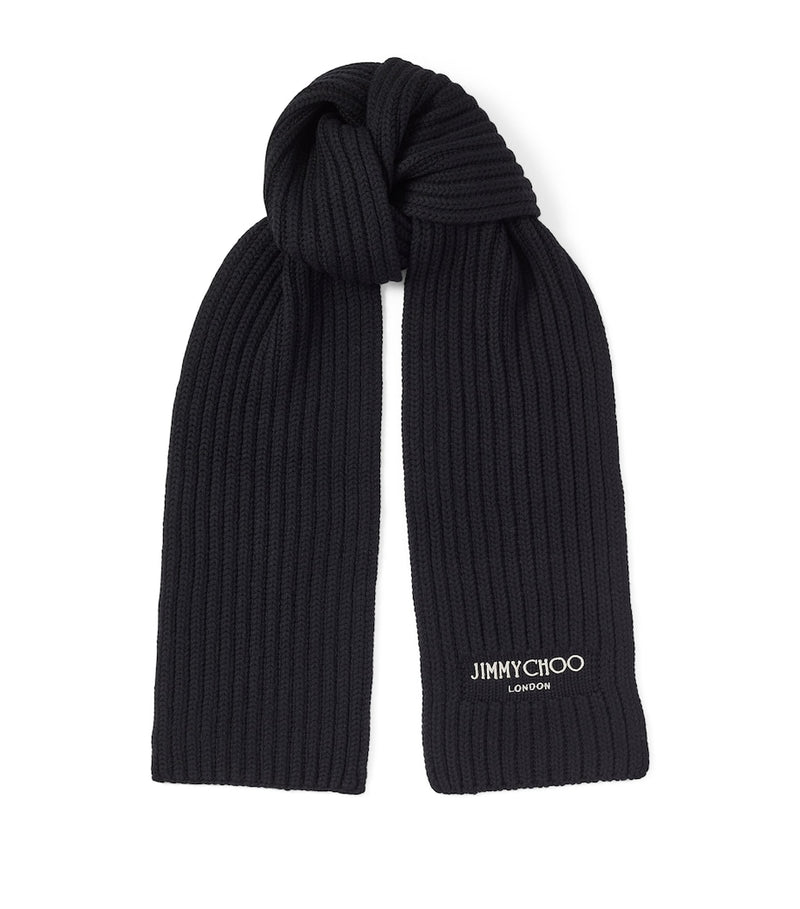 Jimmy Choo Yukiko virgin wool scarf, imported from the UK