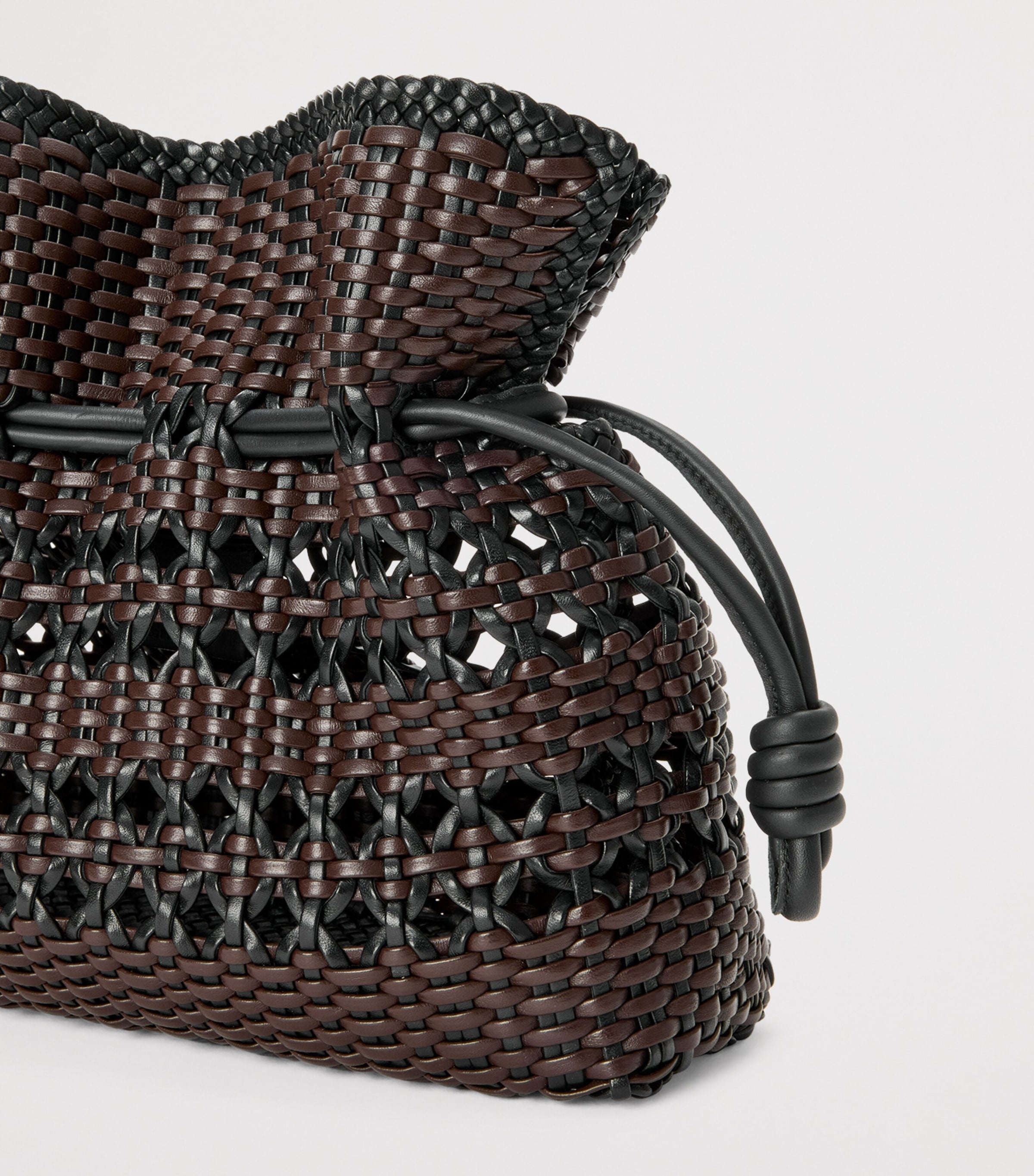 LOEWE Flamenco clutch bag in woven leather (British brand)