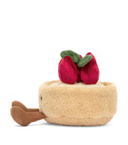 Jellycat Amuseables Fleurette Tarte Aux Fraises soft toy 11cm, UK version