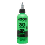 Moon Glow neon UV fabric paint intense green 125ml - British product