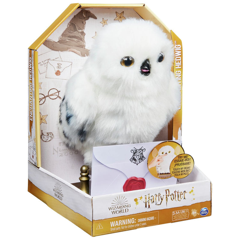 Wizarding World Harry Potter Hedwig interactive plush owl, imported from the UK