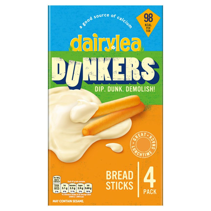 Dairylea Dunkers Breadsticks Cheese Snacks GOODS ASDA   