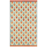 Habitat Octo geometric blue cotton flatweave rug 80x130cm - British product