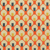 Habitat Octo geometric orange rug 120x180cm, imported from the UK