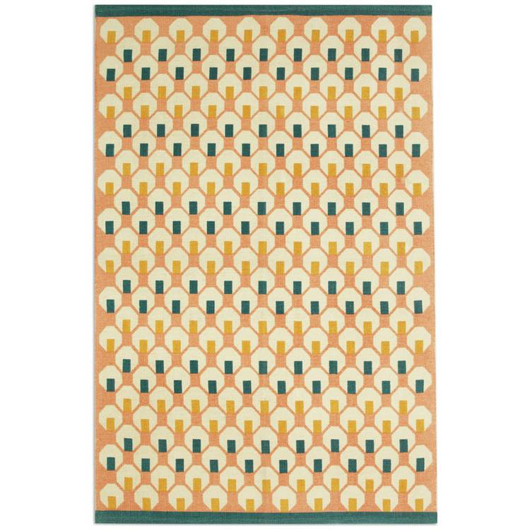 Habitat Octo pink geometric flatweave rug 120x180cm - British product