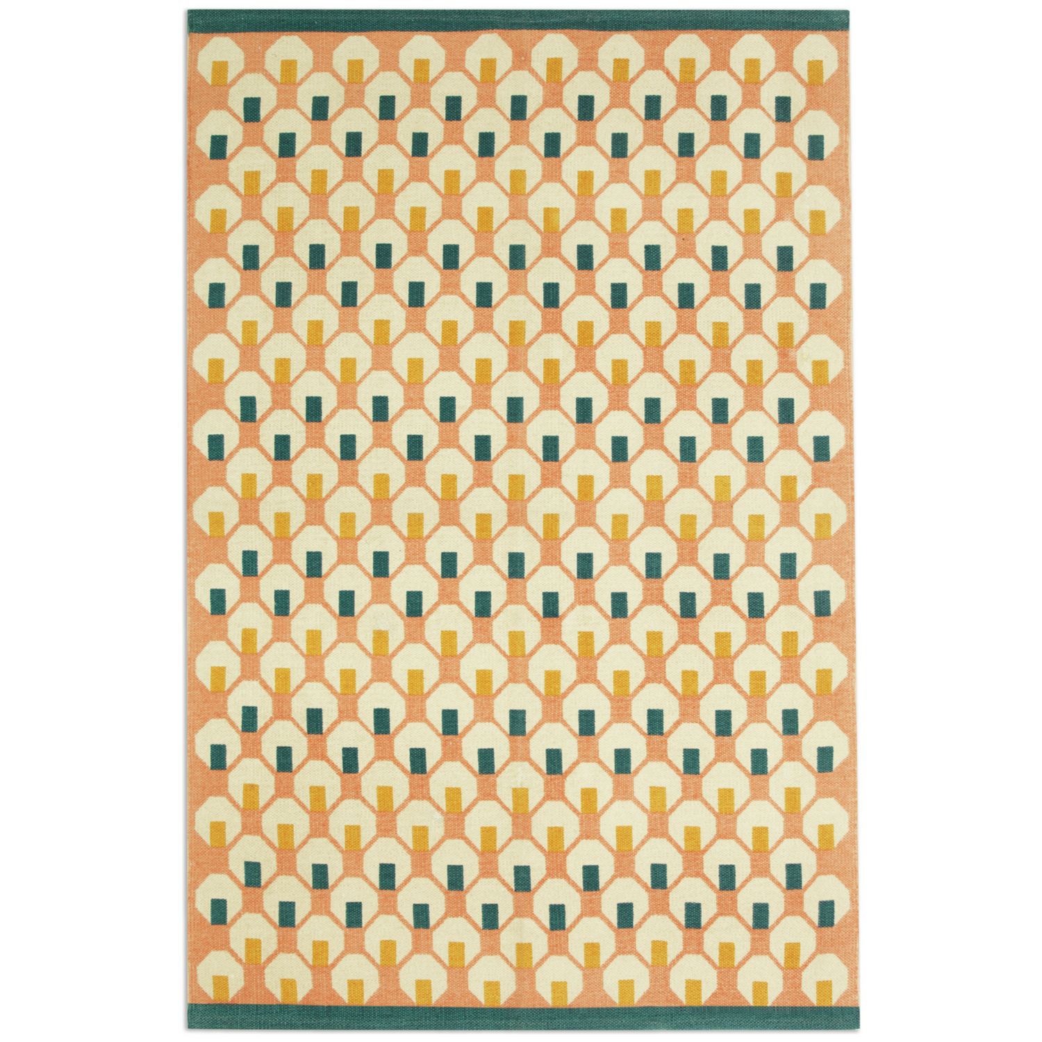 Habitat Octo pink geometric flatweave rug 120x180cm - British product