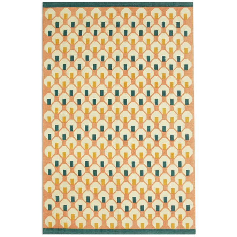 Habitat Octo pink geometric flatweave rug 120x180cm - British product
