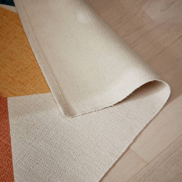 Habitat Tate geometric cotton flatweave rug 70x200cm, UK version