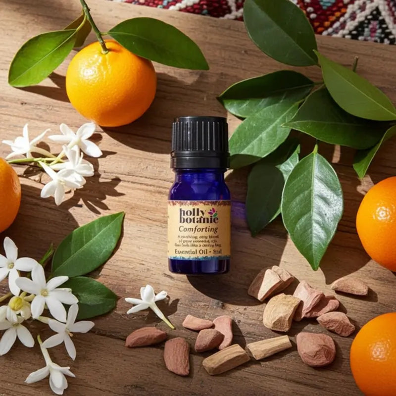 Holly Botanic Comforting essential oil blend 10ml, imported from the UK