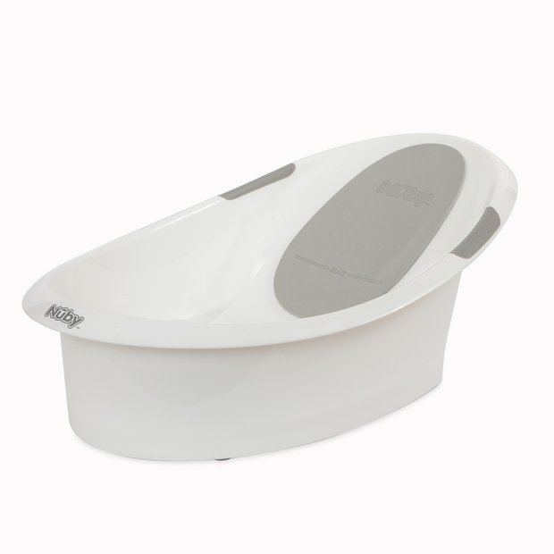 Nuby Baby Bath with built-in seat and foam headrest - British product