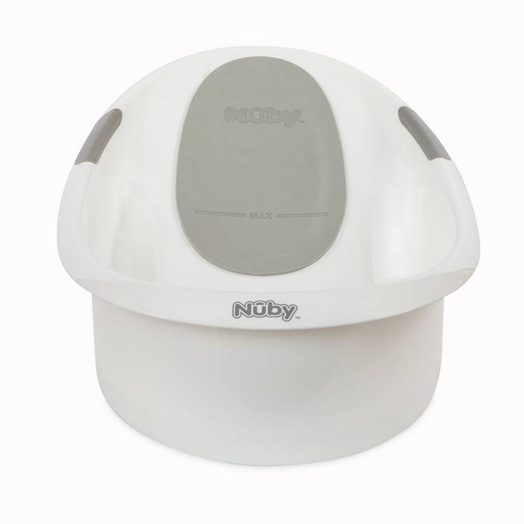 Nuby Baby Bath with built-in seat and foam headrest - British product
