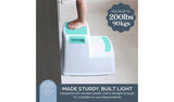 Dreambaby 2 Height 2-Up Xtra-Tough Step Stool - Aqua/White GOODS Argos