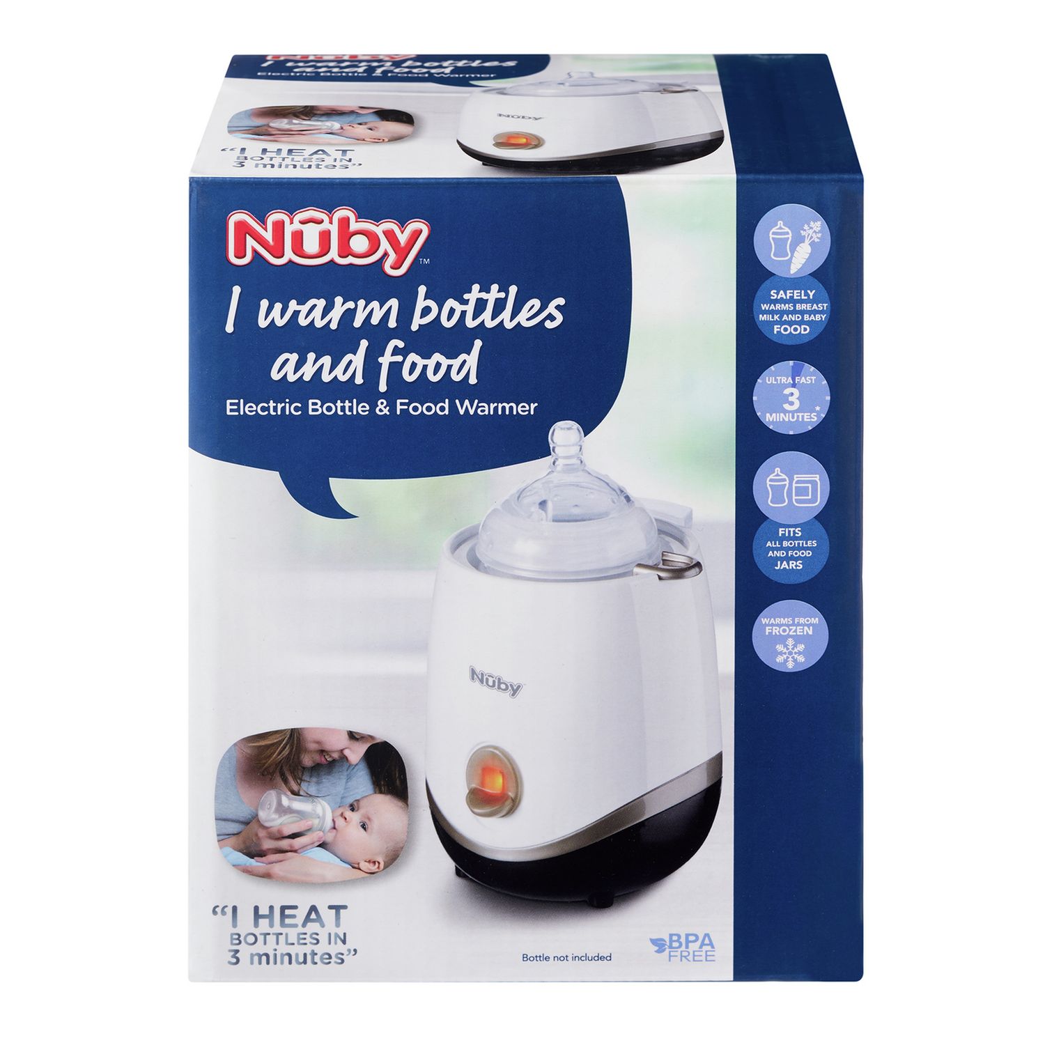 Nuby electric baby bottle and food warmer Black (British brand)