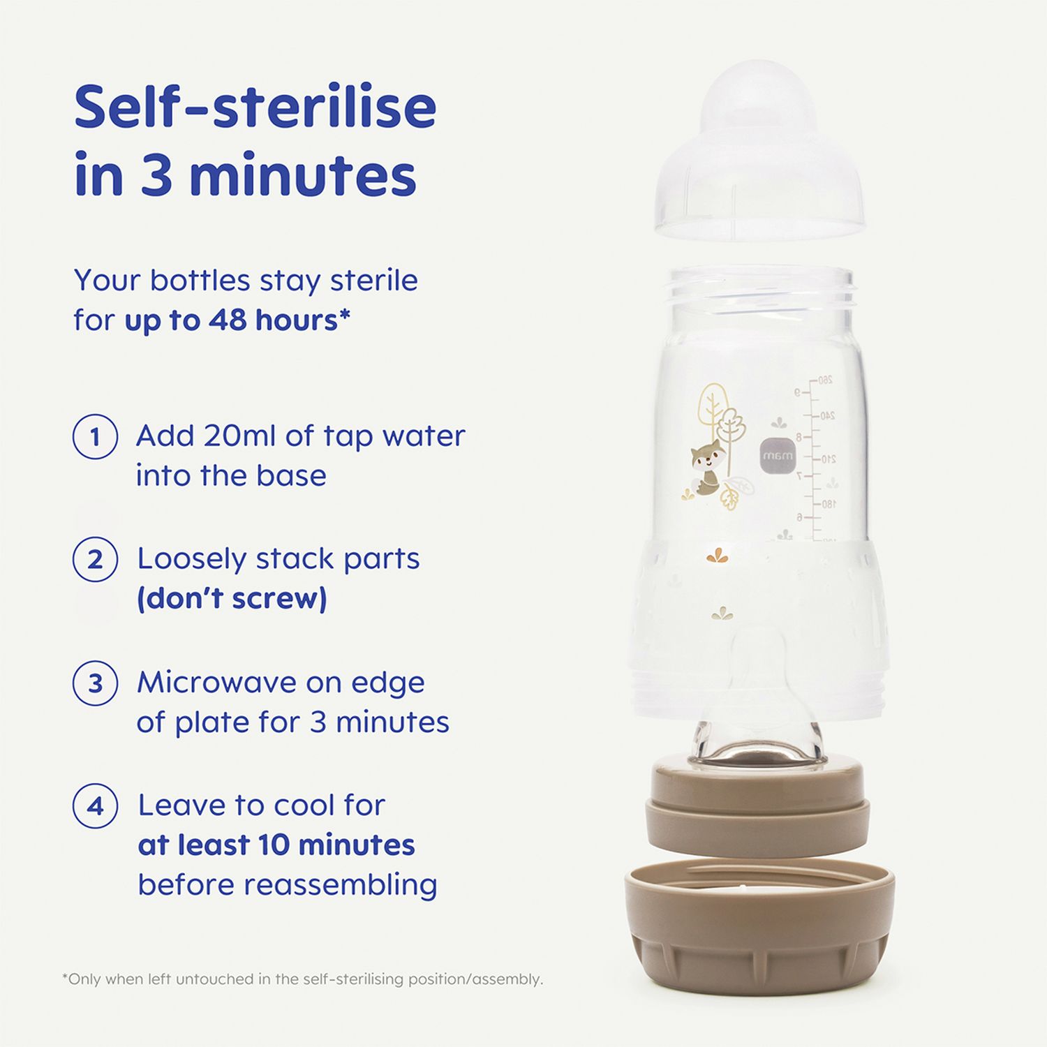 MAM Easy Start Anti-Colic large bottle set - British product