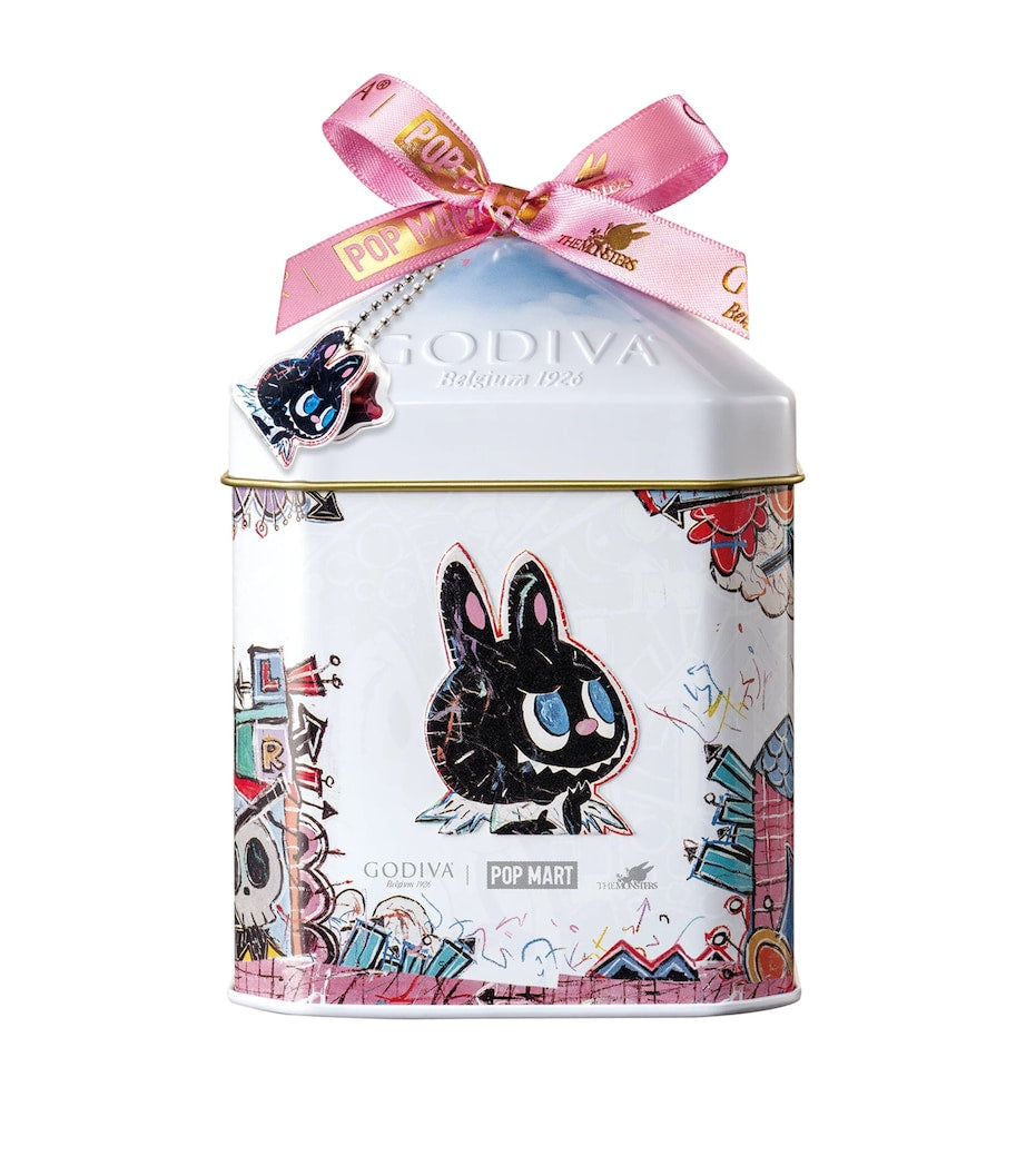 Godiva Labubu dark chocolate collectible tin 75g, UK version