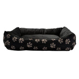 Paw Print square pet bed medium, imported from the UK