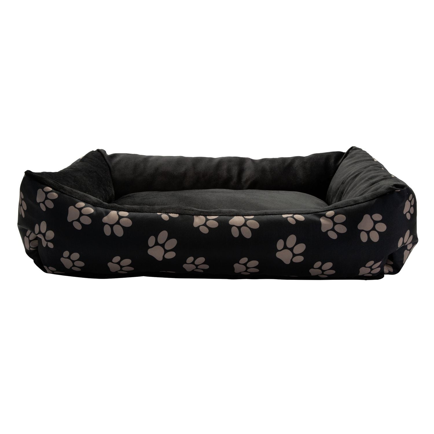 Paw Print square pet bed medium, imported from the UK