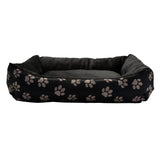 Paw Print square pet bed medium, imported from the UK
