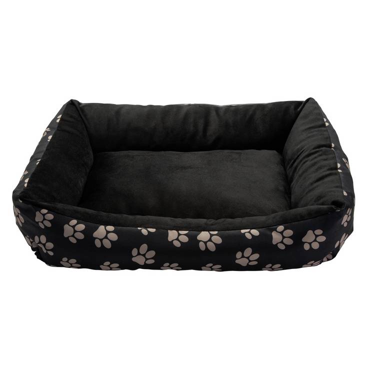 Paw Print square pet bed medium, imported from the UK