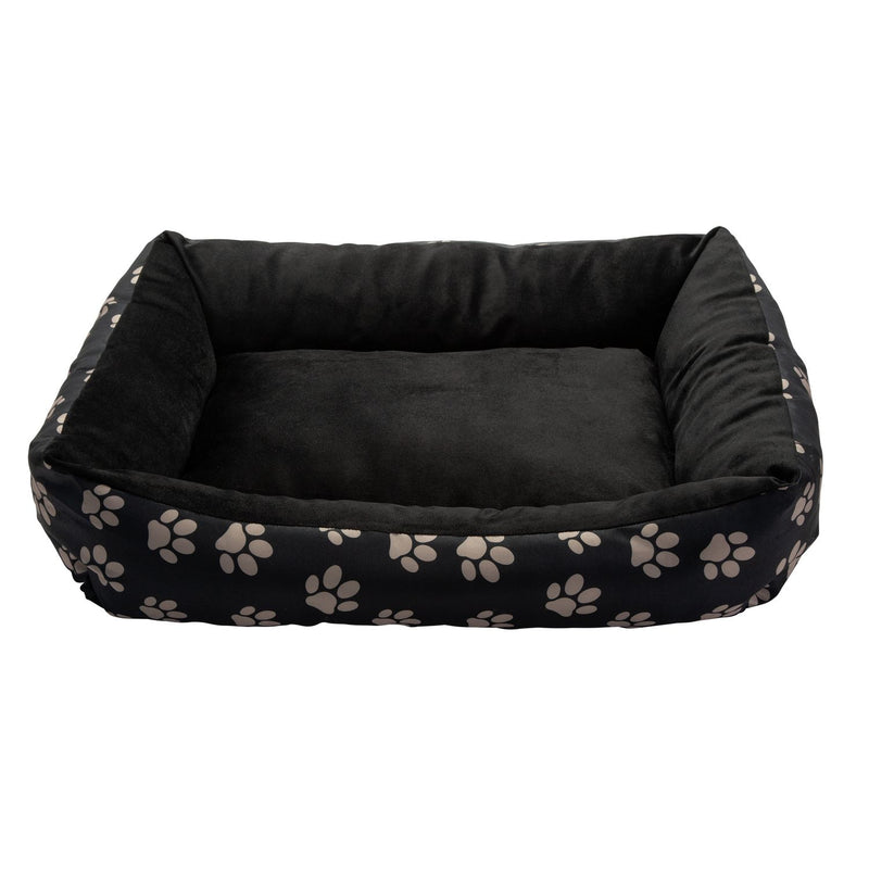 Paw Print square pet bed medium, imported from the UK