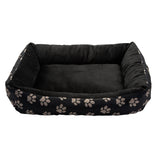 Paw Print square pet bed medium, imported from the UK