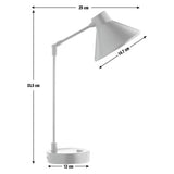 Habitat Bobby desk lamp black H33.5cm (British brand)