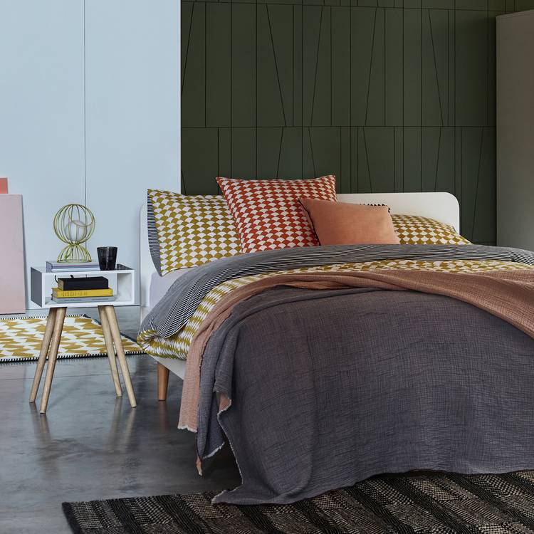 Habitat scallop cotton standard pillowcase pair - British product
