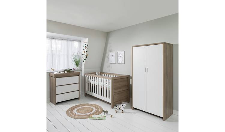 Tutti Bambini Modena 3 Piece Furniture Pack - White Oak GOODS Argos