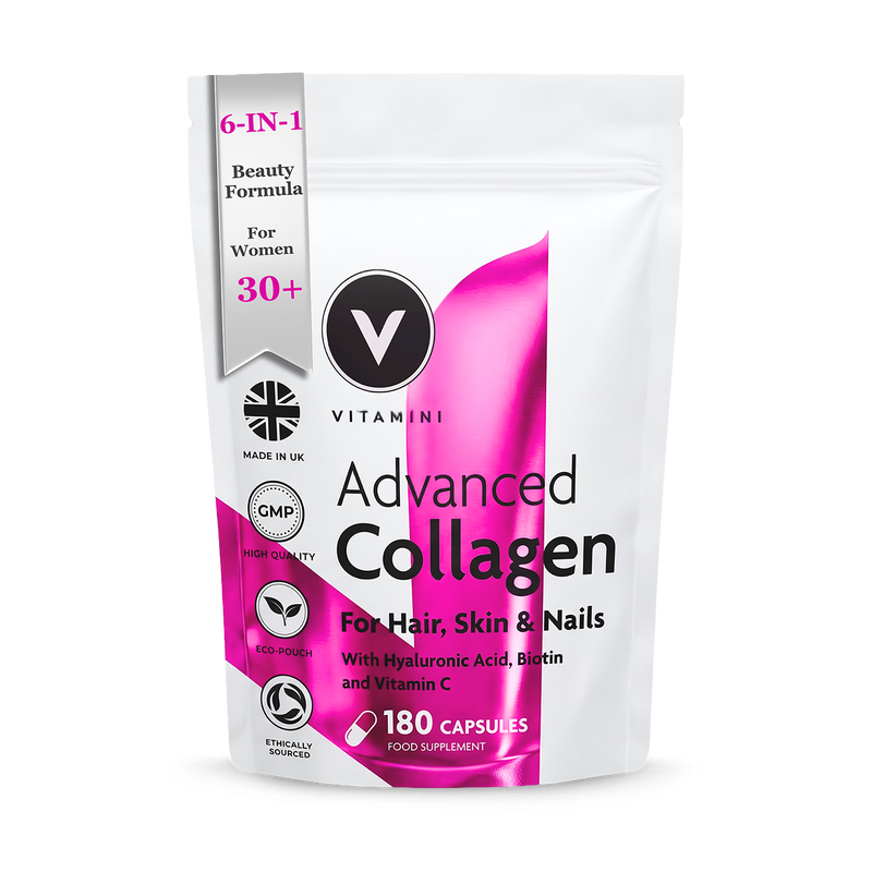 Vitamini marine collagen 180 capsules, imported from the UK