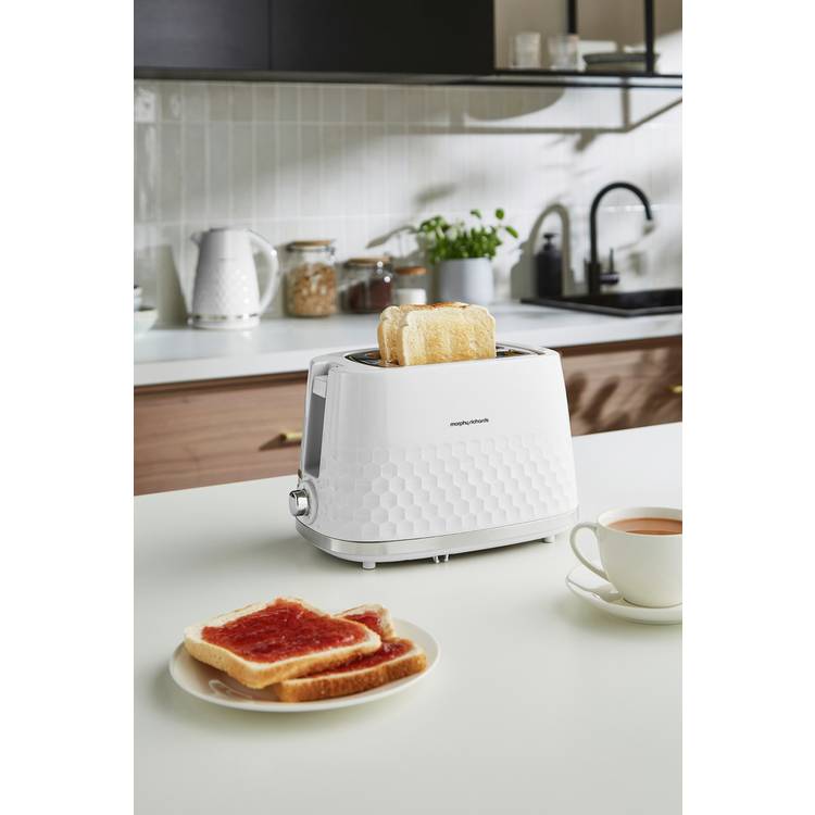 Morphy Richards Hive 2 slice toaster white, imported from the UK