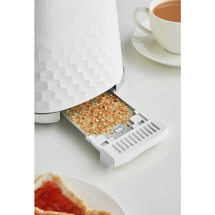 Morphy Richards Hive 2 slice toaster white, imported from the UK