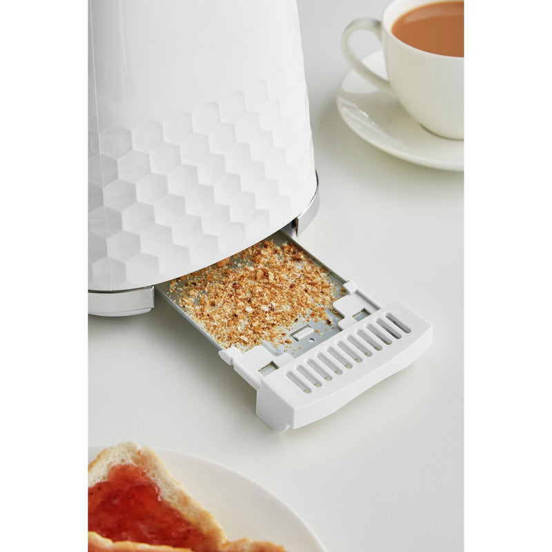 Morphy Richards Hive 2 slice toaster white, imported from the UK