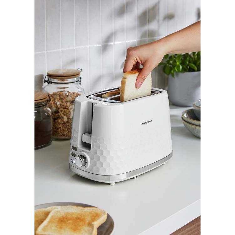 Morphy Richards Hive 2 slice toaster white, imported from the UK