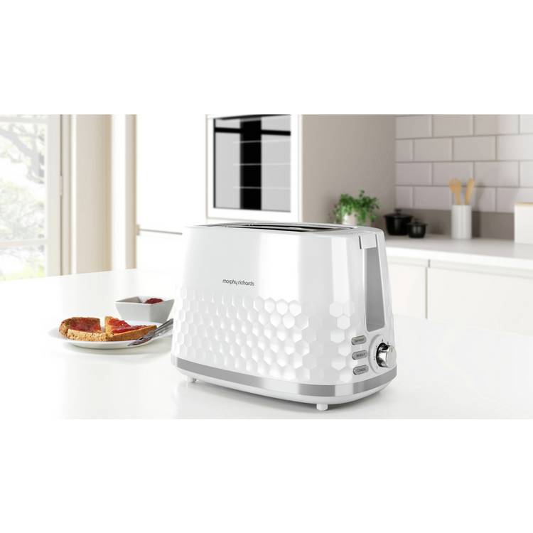 Morphy Richards Hive 2 slice toaster white, imported from the UK