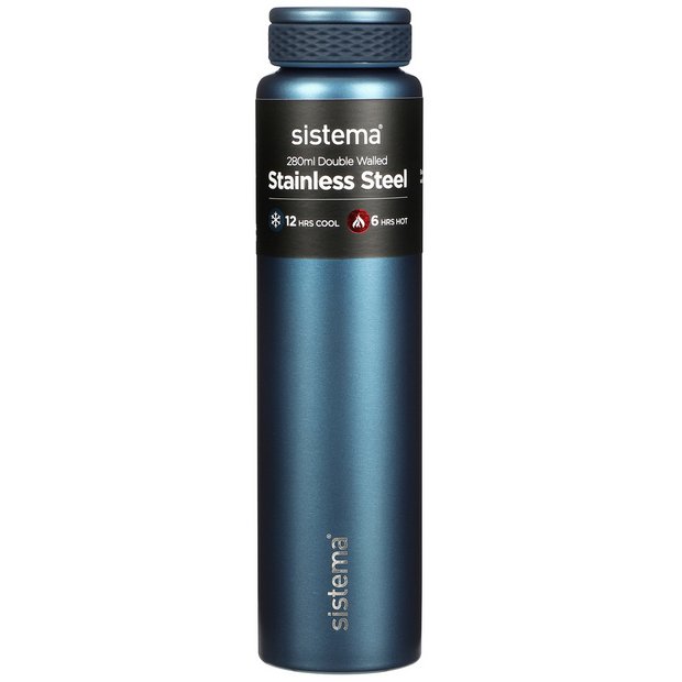 Sistema stainless steel bottle multicolour 280ml - British product
