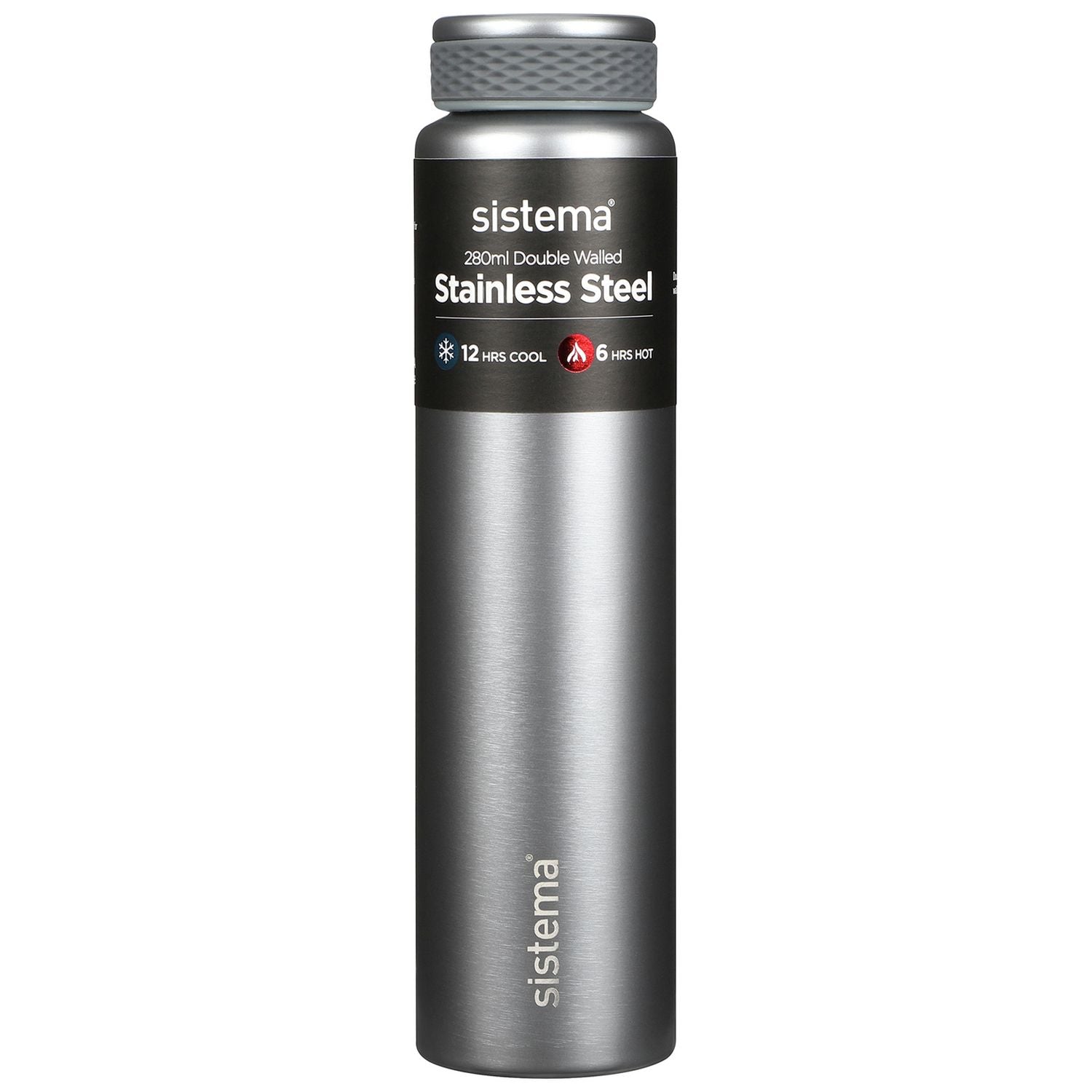 Sistema stainless steel bottle multicolour 280ml - British product
