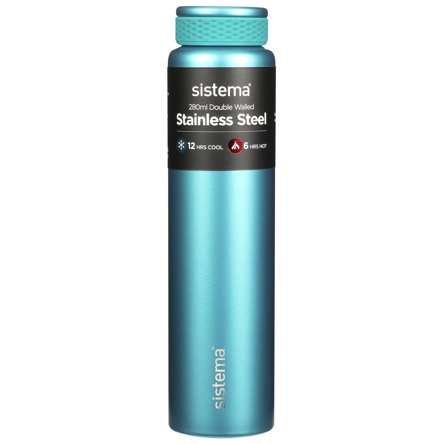 Sistema stainless steel bottle multicolour 280ml - British product