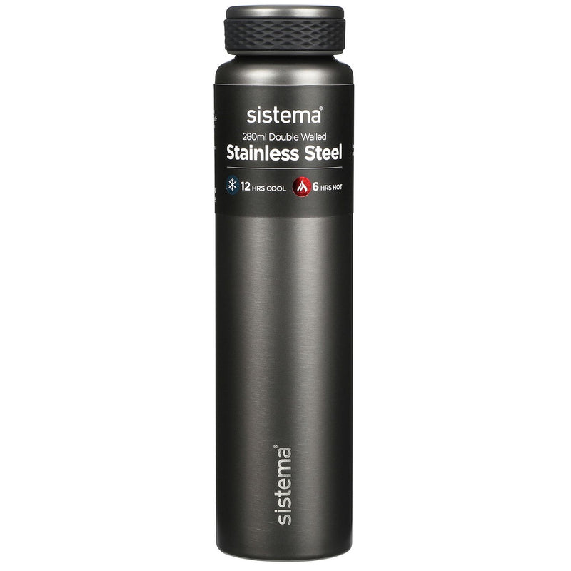 Sistema stainless steel bottle multicolour 280ml - British product