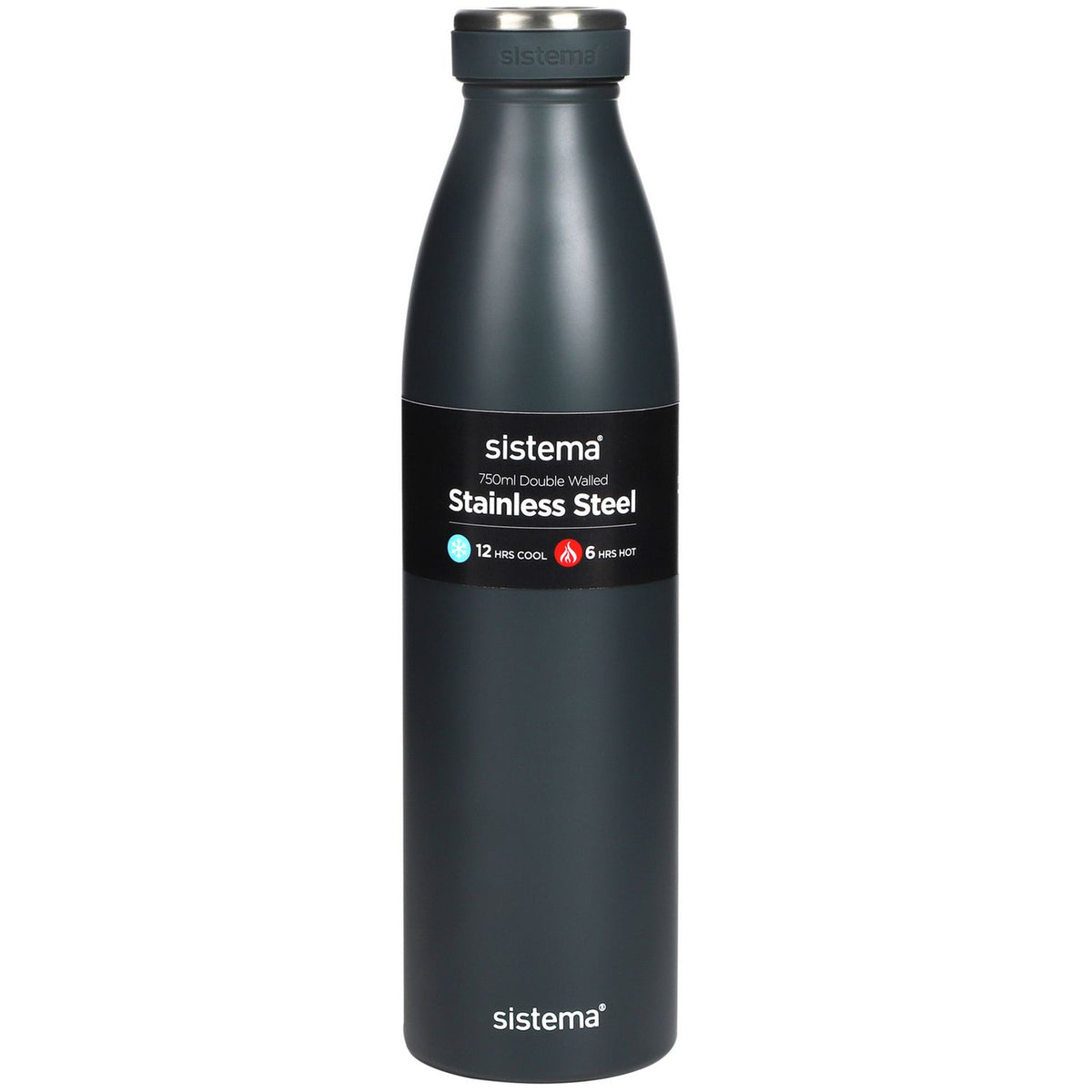 Sistema Hydrate multicolour stainless steel bottle 750ml, UK version