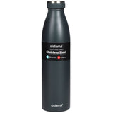 Sistema Hydrate multicolour stainless steel bottle 750ml, UK version