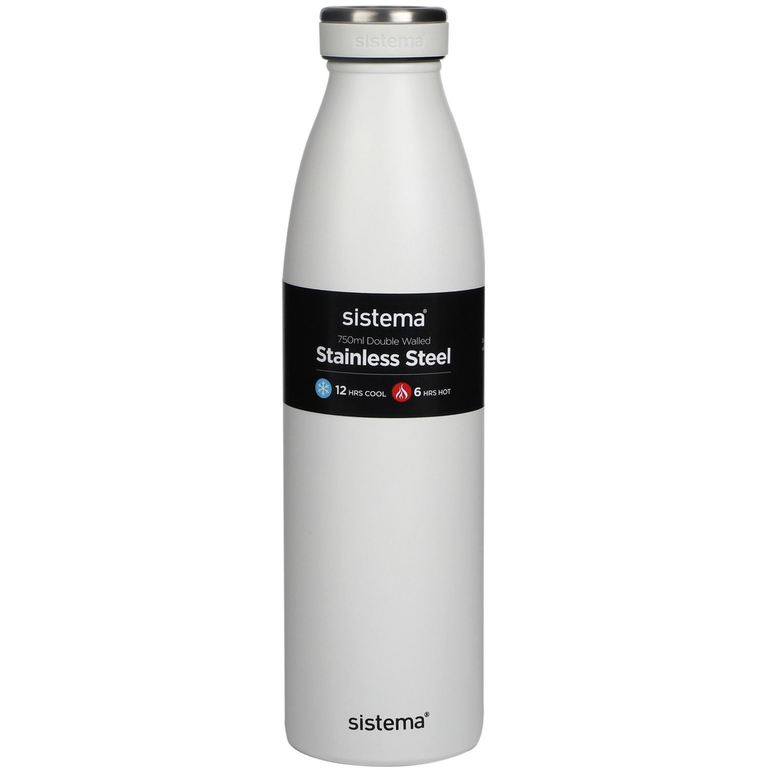 Sistema Hydrate multicolour stainless steel bottle 750ml, UK version