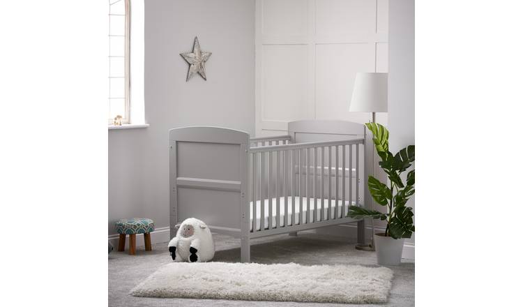 Obaby Grace Baby Cot Bed with Mattress - Warm Grey GOODS Argos