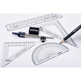Helix Oxford 9 piece maths set in metal tin, UK version