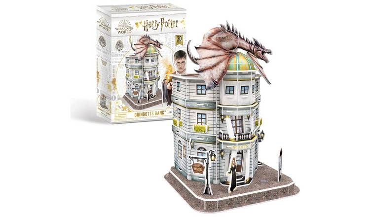 Harry Potter Diagon Ally Gringotts Bank 3D Model Kit Puzzle GOODS Argos