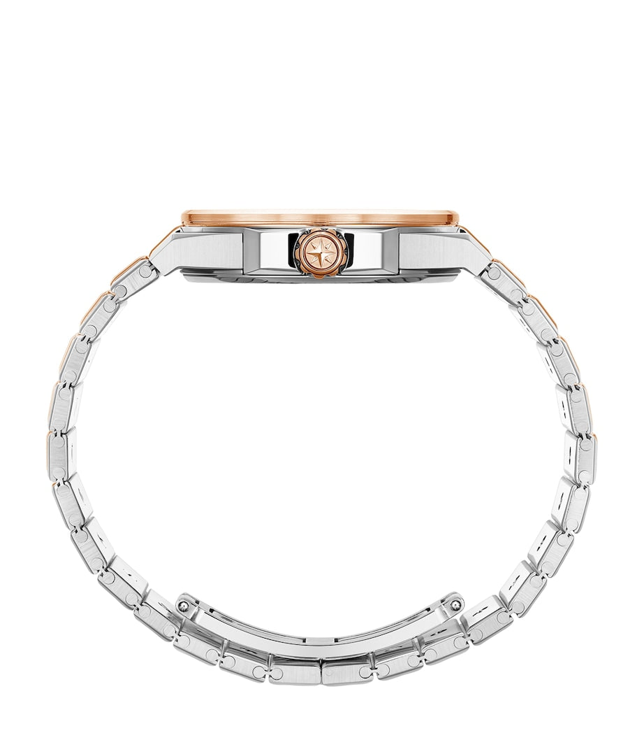 Chopard Alpine Eagle rose gold stainless steel diamond watch 33mm, imported from the UK