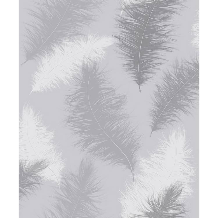 Arthouse feather grey wallpaper 53cm x 10.05m (British brand)