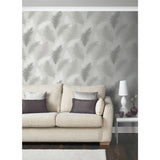 Arthouse feather grey wallpaper 53cm x 10.05m (British brand)